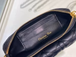 Dior Caro Pouch In Black Cannage Calfskin - Image 5