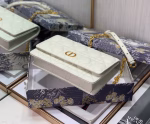 Dior Caro Chain Pouch In White Cannage Calfskin - Image 2