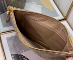 Dior Large Caro Daily Pouch In Beige Calfskin - Image 8