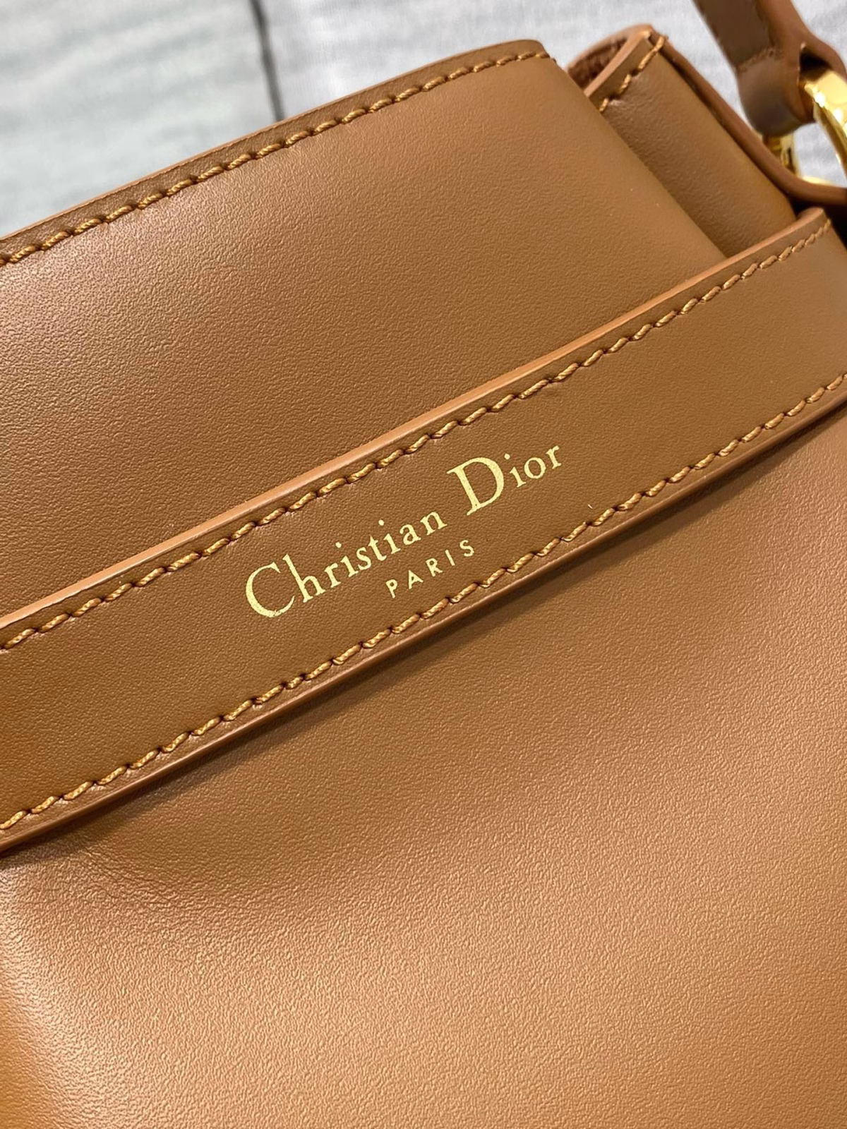 Dior C'est Medium Bag in Brown Saddle Calfskin - Image 9