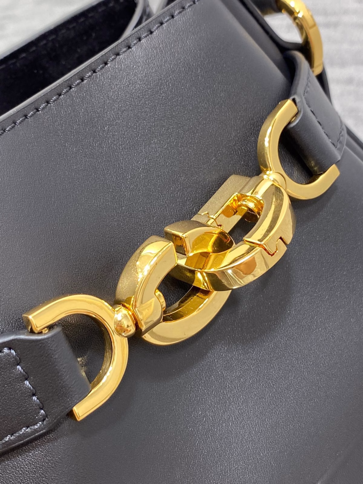 Dior C'est Medium Bag in Black Saddle Calfskin - Image 7