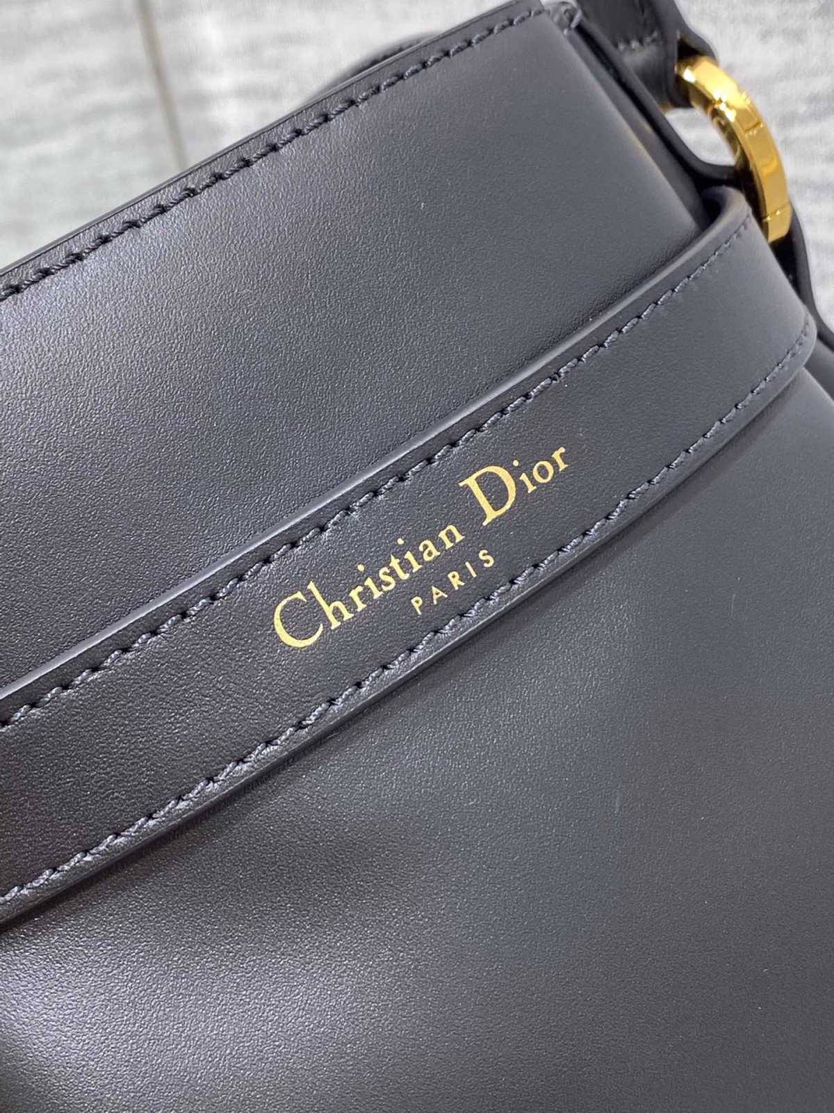 Dior C'est Medium Bag in Black Saddle Calfskin - Image 9