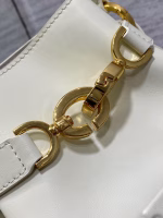 Dior C'est Medium Bag in White Saddle Calfskin - Image 7