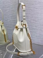 Dior C'est Medium Bag in White Saddle Calfskin - Image 10