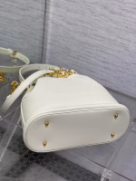 Dior C'est Medium Bag in White Saddle Calfskin - Image 3