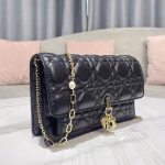 Dior Lady Dior Chain Pouch In Black Cannage Lambskin - Image 2