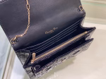Dior Lady Dior Chain Pouch In Black Patent Calfskin - Image 5