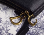Dior Saddle Trio Pouch With Strap In Black Calfskin - Image 3