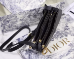 Dior Saddle Trio Pouch With Strap In Black Calfskin - Image 2