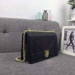 Dior Diorama Flap Bag In Noir Grained Calfskin - Image 6