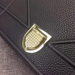 Dior Diorama Flap Bag In Noir Grained Calfskin - Image 8
