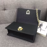 Dior Diorama Flap Bag In Noir Grained Calfskin - Image 2