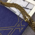 Dior Diorama Flap Bag In Denim And Studded - Image 5