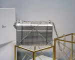 Dior Diorama Bag In Silver Metallic Calfskin - Image 7