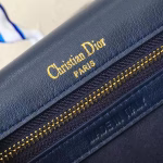 Dior Diorama Bag In Blue Studded Lambskin - Image 3