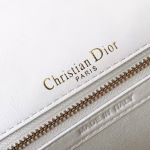 Dior Diorama Bag In White Studded Lambskin - Image 3