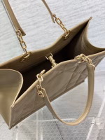 Dior Medium Essential Tote Bag In Hazelnut Archicannage Calfskin - Image 6
