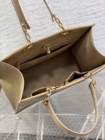 Dior Medium Essential Tote Bag In Hazelnut Archicannage Calfskin - Image 2