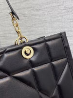 Dior Medium Essential Tote Bag In Black Archicannage Calfskin - Image 9