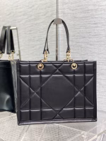 Dior Medium Essential Tote Bag In Black Archicannage Calfskin - Image 10