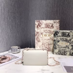 Dior Mini J'Adior Bag In White Ultra Matte Calfskin - Image 4