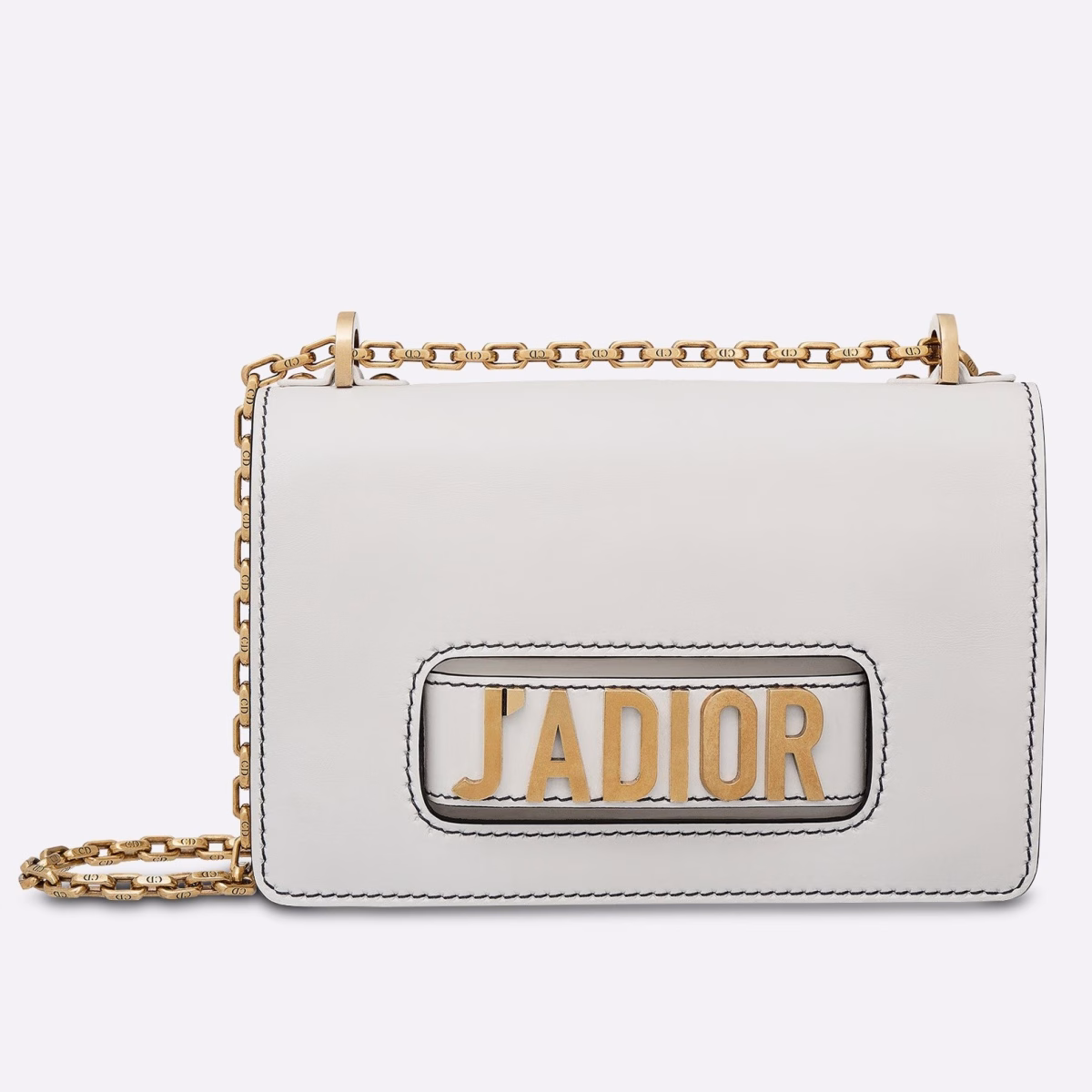 Dior White J'Adior Calfskin Flap Bag - Image 1