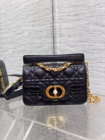 Dior Mini Jolie Top Handle Bag in Black Cannage Calfskin - Image 2