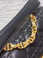Dior Mini Jolie Top Handle Bag in Black Cannage Calfskin - Image 9