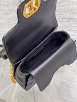 Dior Mini Jolie Top Handle Bag in Black Cannage Calfskin - Image 4