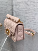 Dior Mini Jolie Top Handle Bag in Pink Cannage Calfskin - Image 5