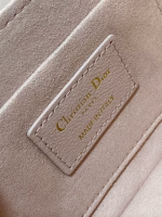 Dior Mini Jolie Top Handle Bag in Pink Cannage Calfskin - Image 10