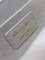 Dior Mini Jolie Top Handle Bag in White Cannage Calfskin - Image 7