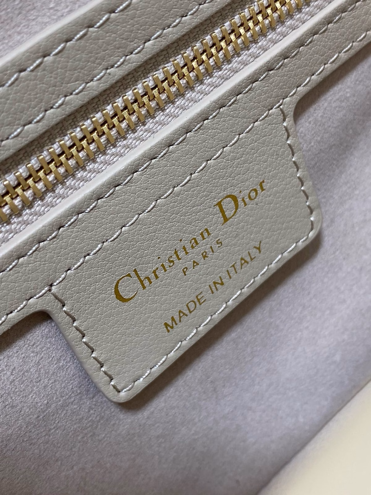 Dior Small Jolie Top Handle Bag in Beige Cannage Calfskin - Image 2