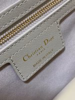 Dior Small Jolie Top Handle Bag in Beige Cannage Calfskin - Image 2