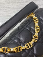 Dior Small Jolie Top Handle Bag in Black Cannage Calfskin - Image 5