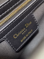Dior Small Jolie Top Handle Bag in Black Cannage Calfskin - Image 9