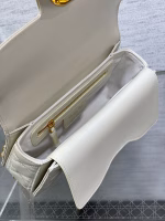 Dior Small Jolie Top Handle Bag in White Cannage Calfskin - Image 3