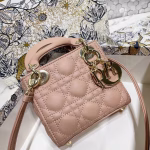 Dior Micro Lady Dior Bag In Poudre Cannage Lambskin - Image 6