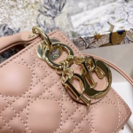 Dior Micro Lady Dior Bag In Poudre Cannage Lambskin - Image 7