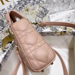 Dior Micro Lady Dior Bag In Poudre Cannage Lambskin - Image 8