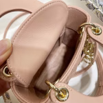 Dior Micro Lady Dior Bag In Poudre Cannage Lambskin - Image 5