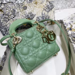 Dior Micro Lady Dior Bag In Mint Cannage Lambskin - Image 8