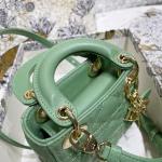 Dior Micro Lady Dior Bag In Mint Cannage Lambskin - Image 5