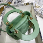 Dior Micro Lady Dior Bag In Mint Cannage Lambskin - Image 3