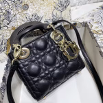 Dior Micro Lady Dior Bag In Black Cannage Lambskin - Image 3