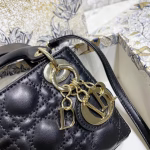 Dior Micro Lady Dior Bag In Black Cannage Lambskin - Image 7