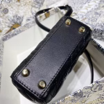 Dior Micro Lady Dior Bag In Black Cannage Lambskin - Image 4