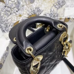 Dior Micro Lady Dior Bag In Black Cannage Lambskin - Image 2