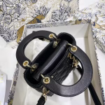Dior Micro Lady Dior Bag In Black Cannage Lambskin - Image 5