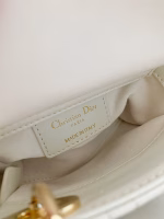Dior Lady Dior Micro Bag In White Cannage Lambskin - Image 5